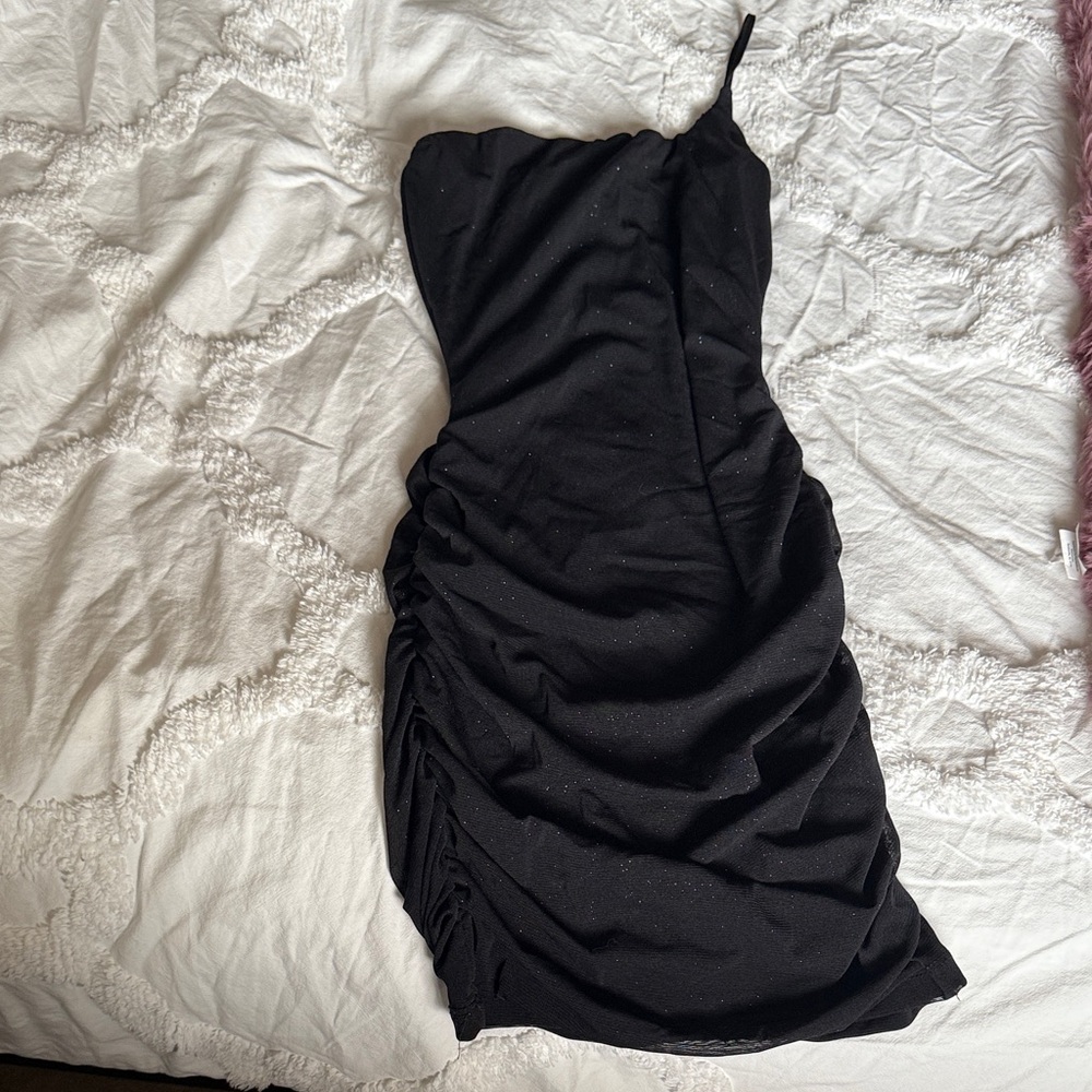 Windsor One Shoulder Black Dress